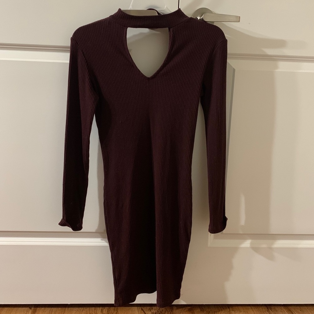 Charlotte Russe Burgundy Sweater Dress